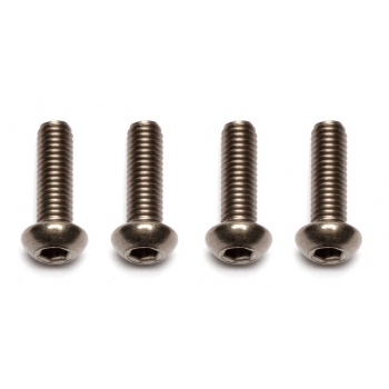 Śruba M3 x 10 mm BHCS FT Ti (4 szt.) [#91582] - Team Associated