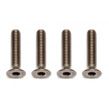 Śruba M3 x 14 mm FHCS FT Ti (łeb płaski, stożkowy) (4 szt.) [#91595] - Team Associated