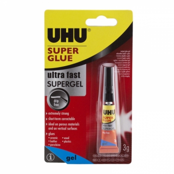 UHU Sekundenkleber Ultra Fast Supergel 3g