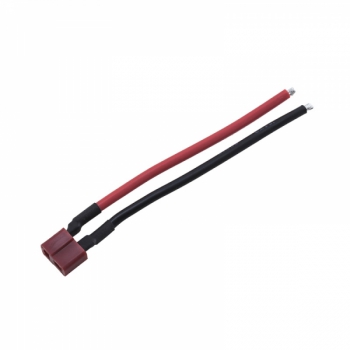 DEAN-Buchse mit 14 AWG 10 cm Kabel (rot + schwarz)