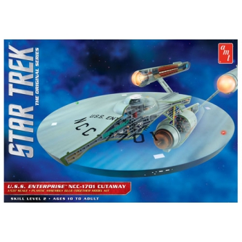 Model plastikowy - Star Trek TOS Enterprise Cutaway 1:537 - AMT