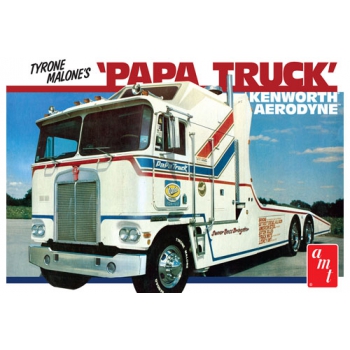 Model plastikowy - Ciężarówka Tyrone Malone Kenworth Transporter Papa Truck 1:25 - AMT