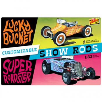 Plastikmodell - Anpassbares Auto Street Rod (2er-Pack) 1:32 - Lindberg