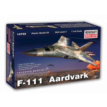 Model plastikowy - Samolot F-111A Aardvark USAF 1:144 - Minicraft