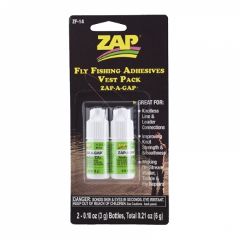 Klej CA średni - ZAP-A-GAP Vest Pack Fly Fishing Adhesives (2 x 3g) - ZAP