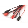 Adapter MULTI Gold (banan) 4mm - DEANS/TAMIYA/BEC/Gniazdo serwa/JACK 2.1mm