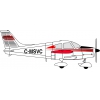Model plastikowy -  Samolot Piper Cherokee - Minicraft