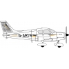 Model plastikowy -  Samolot Piper Cherokee - Minicraft