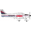 Model plastikowy -  Samolot Piper Cherokee - Minicraft