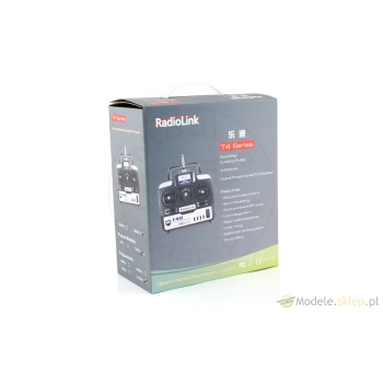 4-kanałowa cyfrowa aparatura T4EU 2,4 GHz [MODE 2] z odbiornikiem R7EH-S - RadioLink