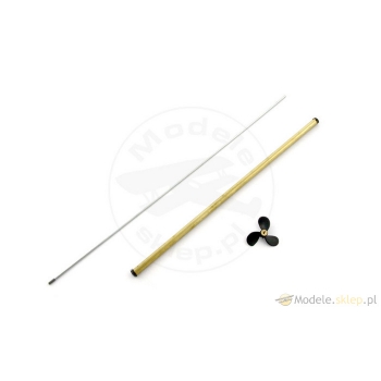 Wał Ø2 mm M2 200 mm Śruba 3-łop. 30 mm