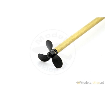 Wał Ø2 mm M2 200 mm Śruba 3-łop. 30 mm