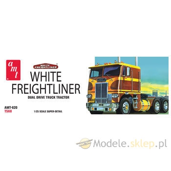 Model plastikowy AMT - Ciągnik siodłowy White Freightliner Dual Drive