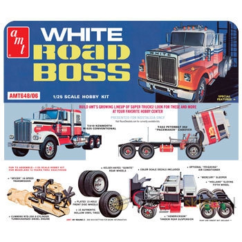 Model plastikowy AMT - Ciągnik siodłowy White Road Boss Truck - produkt wycofany