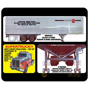 Model plastikowy AMT - Naczepa Fruehauf Beaded Van
