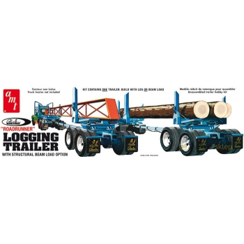 Model plastikowy AMT - Naczepa do drewna Peerless Logging Trailer