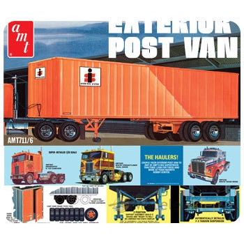 Model plastikowy AMT - Naczepa Fruehauf Exterior Post Van