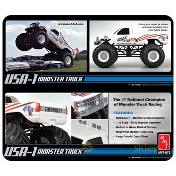 Model plastikowy AMT - USA-1 4x4 Monster Truck 1:32
