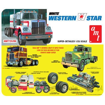 Model plastikowy AMT - Ciągnik siodłowy White Western Star