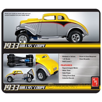 Model plastikowy AMT - 1933 Willys Coupe - produkt wycofany