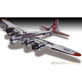 Model plastikowy Lindberg - B-17 Flying Fortress (Wykończenie chrome)