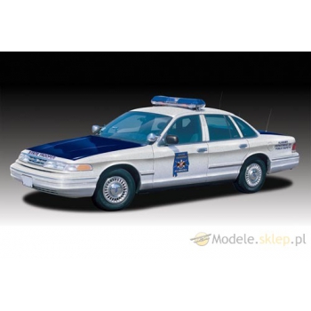 Model plastikowy Lindberg - Radiowóz Ford Crown Victoria (wersja stanowa Alabama) - produkt wycofany