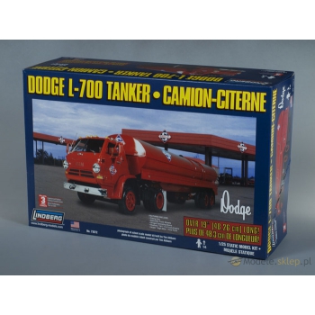 Model plastikowy Lindberg - Ciągnik siodłowy Dodge L-700 + Naczepa cysterna
