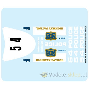 Model plastikowy - Radiowóz `49 Mercury - MPC