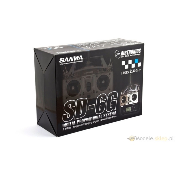 Aparatura SANWA SD-6G 2,4 GHz (MODE 2) + RX-40H