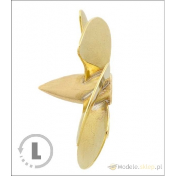 Messingschraube 5-Blatt 50mm M4 - links (CCW) - RABOESCH