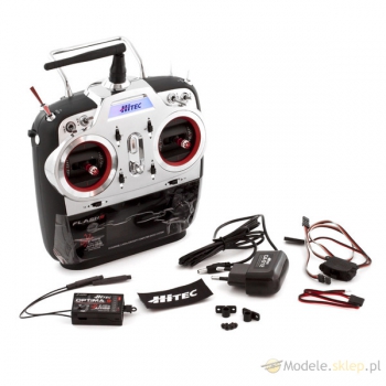 Aparatura Hitec - Flash 8 2.4GHz + odbiornik Optima 9