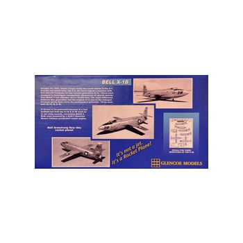 Model plastikowy - Samolot Bell X-1B - Glencoe Models