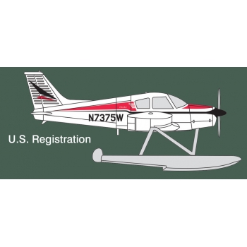 Model plastikowy - Samolot (hydroplan) Piper Cherokee - Minicraft