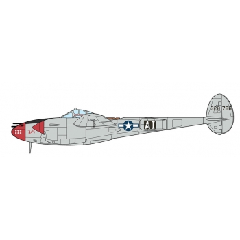 Model plastikowy - Samolot P38J USAAF - Minicraft - produkt wycofany