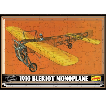 Model plastikowy - Samolot 1920 Bleriot Monoplane - puzzle w zestawie! - Lindberg