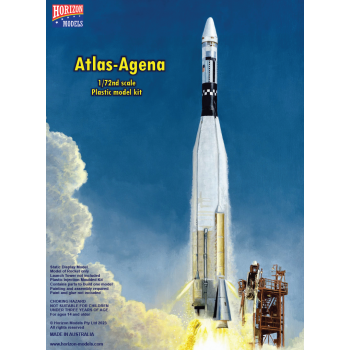 Plastikmodell – Atlas-Agena-Rakete 1/72 – Horizon Models #2006