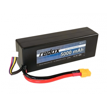 Redox 5000 mAh 11,1 V 20 C Hardcase - LiPo-Pack