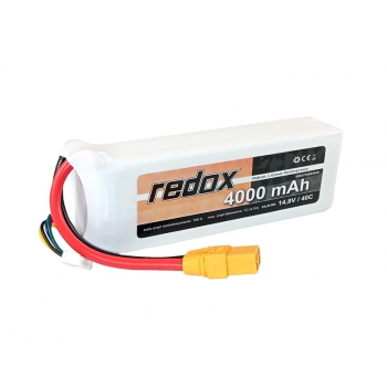 Redox 4000 mAh 14,8 V 40 C XT-90 – LiPo-Pack