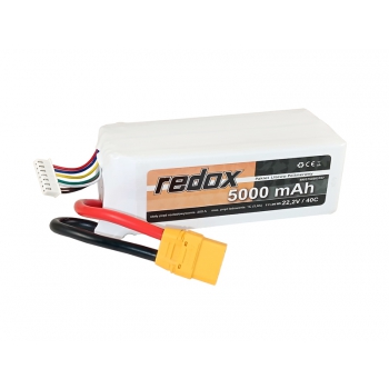 Redox 5000 mAh 22,2 V 40 C XT-90 – LiPo-Akku