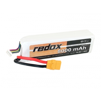 Redox 8000 mAh 14,8 V 40 C XT-90 – LiPo-Pack