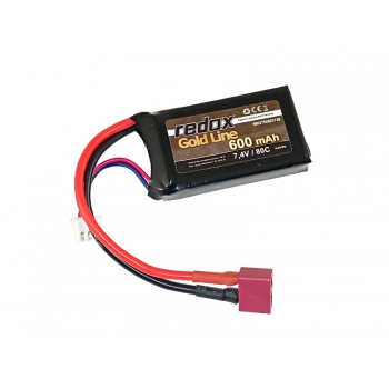 Redox Gold Line 600 mAh 7,4 V 80 C – LiPo-Pack