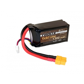 Redox Gold Line 1300 mAh 14,8 V 80C XT-60 – LiPo-Pack