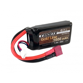 Redox Gold Line 1600 mAh 7,4 V 80 C – LiPo-Pack