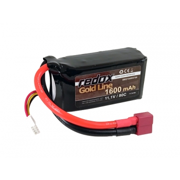 Redox Gold Line 1600 mAh 11,1 V 80 C – LiPo-Pack