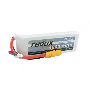 Redox 4000 mAh 7,4 V 20C XT90 – LiPo-Akku