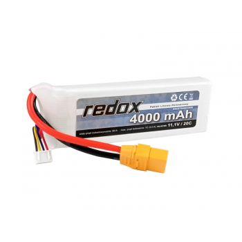 Redox 4000 mAh 11,1 V 20C XT90 – LiPo-Pack