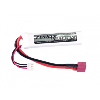 Redox ASG HV 610 mAh 7,6V 15C (integriert) - LiPo-Pack