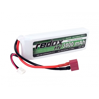 Redox ASG HV 3800 mAh 7,6 V 15 C (integriert) – LiPo-Paket