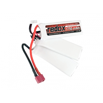 Redox ASG 1750 mAh 11,1 V 30 C (getrennt) (1+1+1) – LiPo-Pack