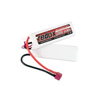 Redox ASG 2000 mAh 7,4 V 30 C (getrennt) (1+1) – LiPo-Pack